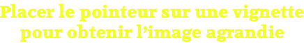 Placer le pointeur sur une vignette pour obtenir l’image agrandie